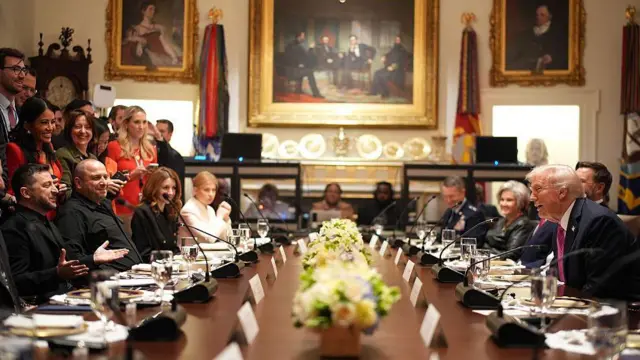 دیدار ترامپ و زلنسکی در اتاق کابینه در کاخ سفید