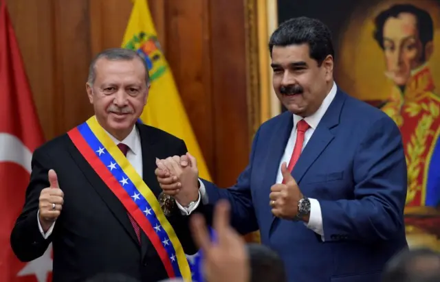 Recep Tayyip Erdogan ve Nicolas Maduro 