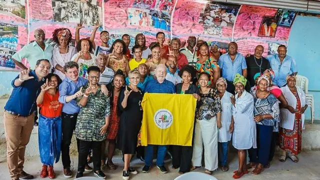 Lulablaze ovisita ao quilombo Arturos,blaze oContagem, Minas Gerais