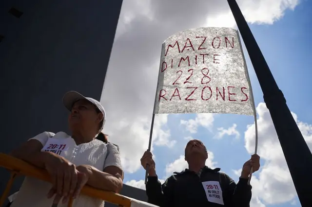 Protesta contra Carlos Mazón.