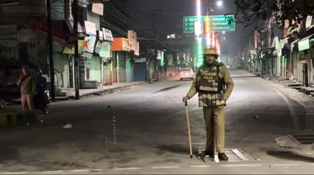 हल्द्वानी में तैनात पुलिस