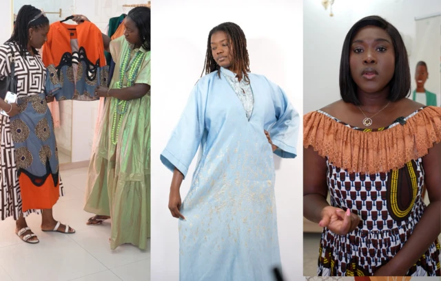 De nombreuses femmes vont acheter ou revendre leurs vêtements de luxe à Maket.