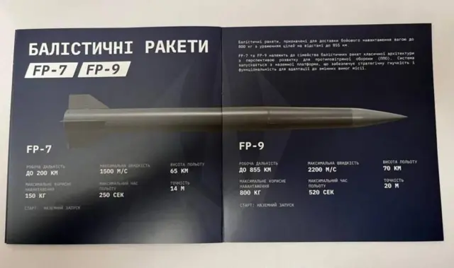 Изображение ракеты в буклете