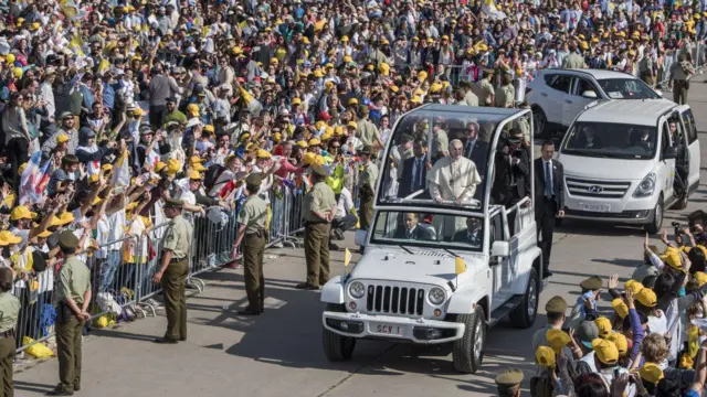 Папа Франциск посетил Чили в январе 2018 года