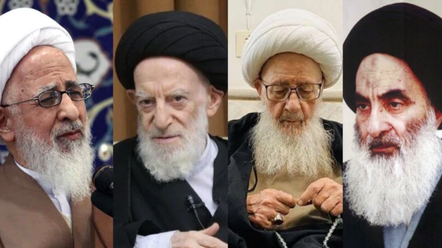 علی سیستانی، حسین وحید خراسانی، موسی شبیری زنجانی و عبدالله جوادی آملی از مراجع تقلید شیعه 