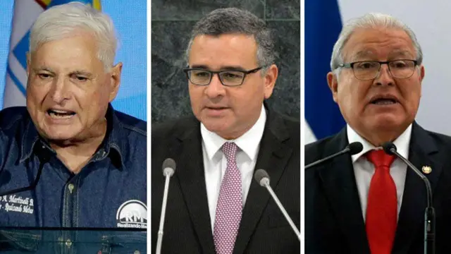 Martinelli, Funes y Sánchez Cerén