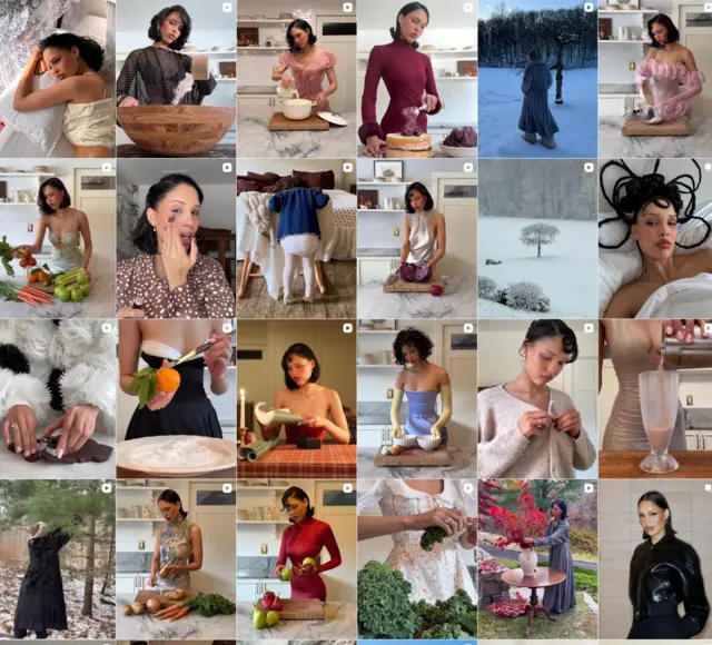 Zdjęcie materiałów video opublikowanych przez influencerkę Narhę Smith 