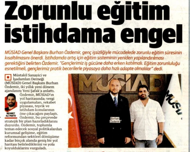 Yeni Şafak gazetesinin 26 Haziran 2025 tarihli baskısında