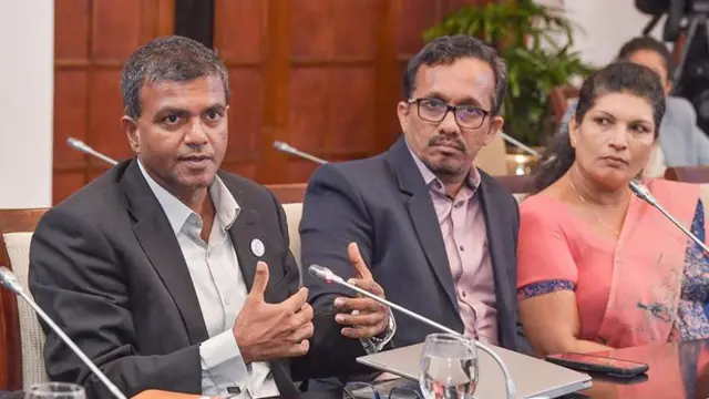 ශ්‍රී ලංකාවේ ආර්ථික ප්‍රතිපත්ති පිළිබඳ කවුන්සිලයේ සාමාජිකයන් සහ ජාත්‍යන්තර මූල්‍ය අරමුදලේ සාමාජිකයන් අතර පැවැත්වුණු සාකච්ඡාව