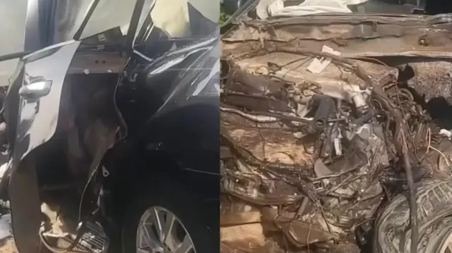 Cars wey get accident