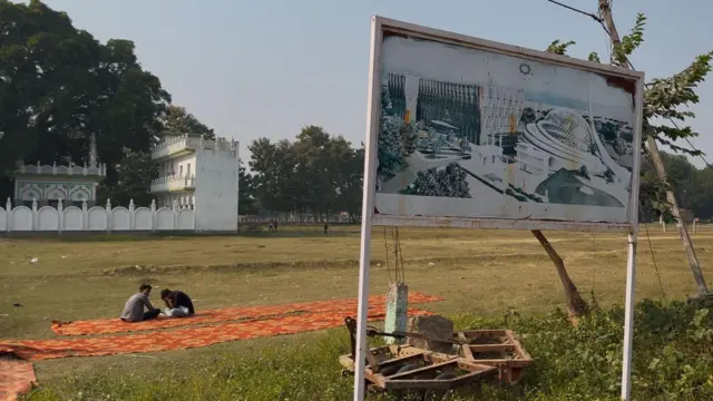 धन्नीपुर गाँव में यहां बनना है मस्जिद.