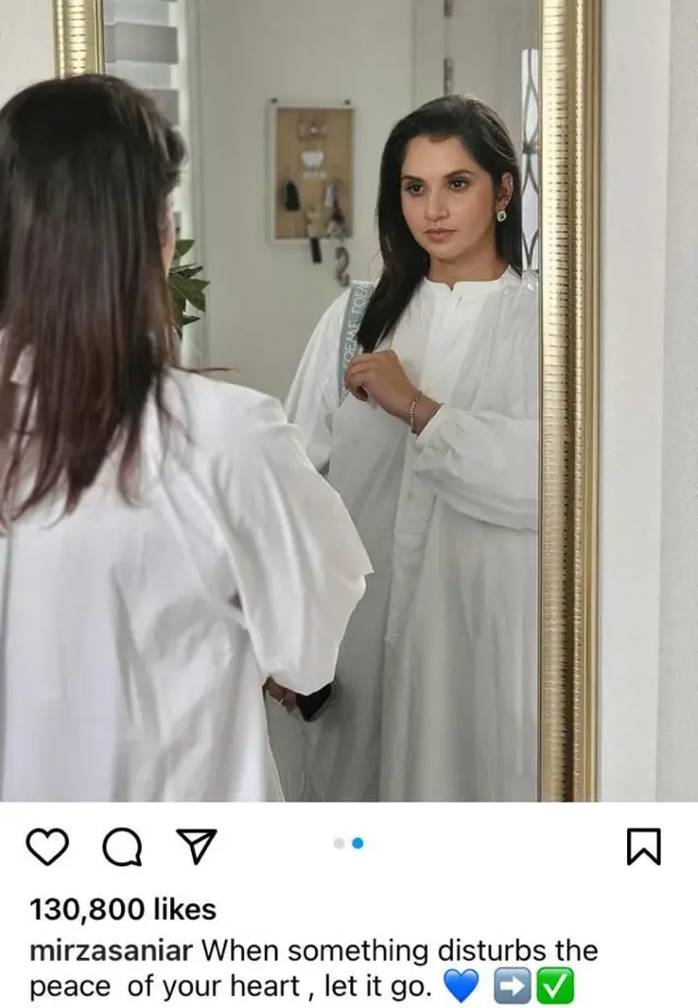 ثانیہ مرزا کی انسٹگرام پر پوسٹ