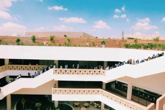 የዓድዋ ተራሮች በሙዚየሙ ህንጻ ንድፍ ላይ የተገለጸበት አንድ ክፍል