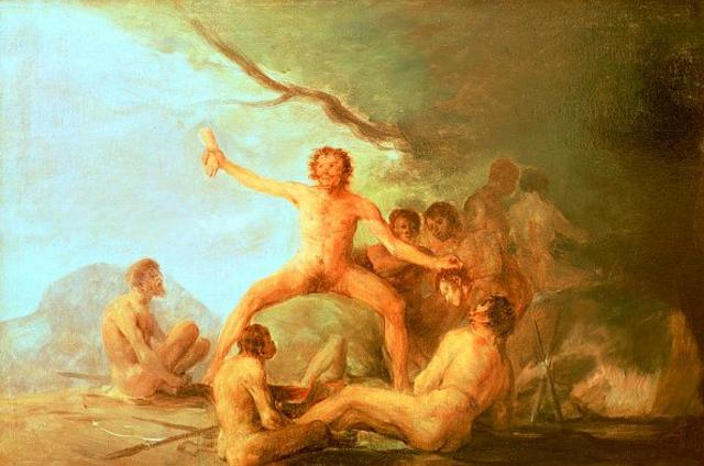 'Canibais saboreando restos humanos', de Francisco Goya