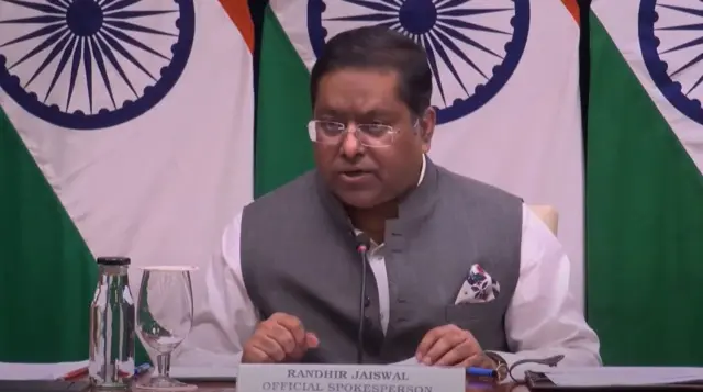 भारतीय विदेश मंत्रालय के प्रवक्ता रणधीर जायसवाल 