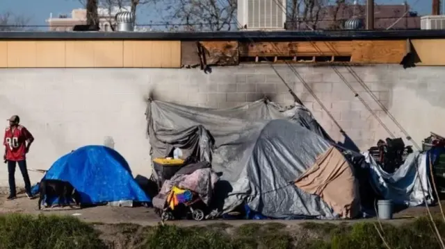 Repaire de sans abris.