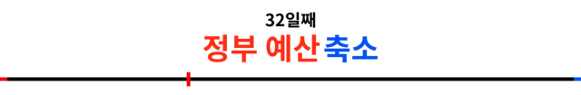 32일 - 정부 예산 삭감
