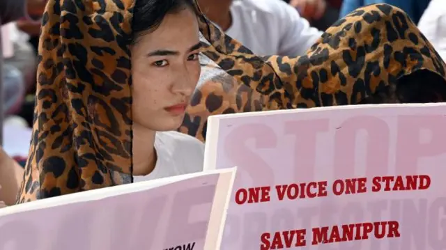 मणिपुर के प्रदर्शनकारी