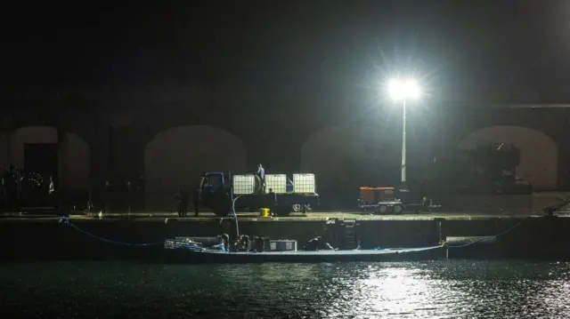 Incautación de narcosubmarino en Azores, Portugal, en marzo de 2025.  