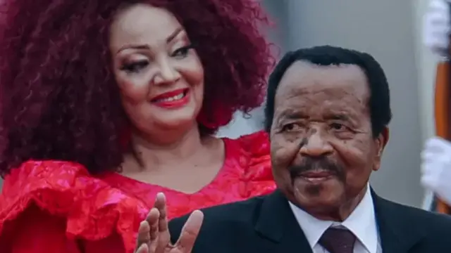 92-year-old Paul Biya wit im wife Chantal Biya