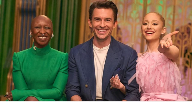 Cynthia Erivo, Jonathan Bailey y Ariana Grande.