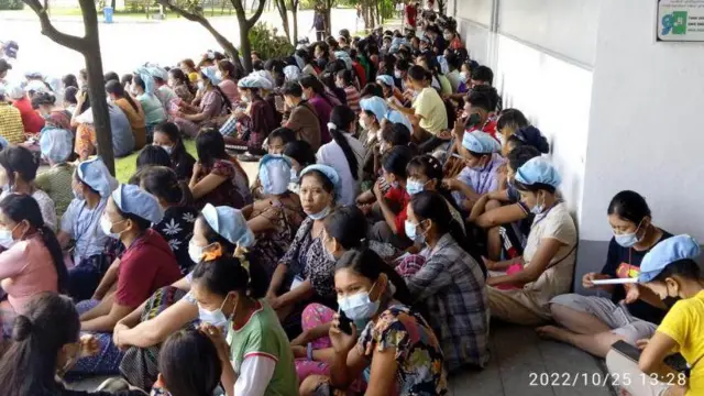 အလုပ်သမားတွေဘက်က ဆန္ဒပြတာမဟုတ်ပါဘူး ကုန်စျေးနှုန်းတက်လို့ တောင်းဆိုတာပါလို့ ပြေ