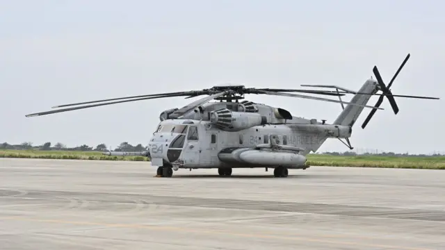 Iyi kajugujugu CH-53E Super Stallion imaze imyaka irenga 40 ikoreshwa n'ama-Marine ba Amerika (ifoto yo mu bubiko)