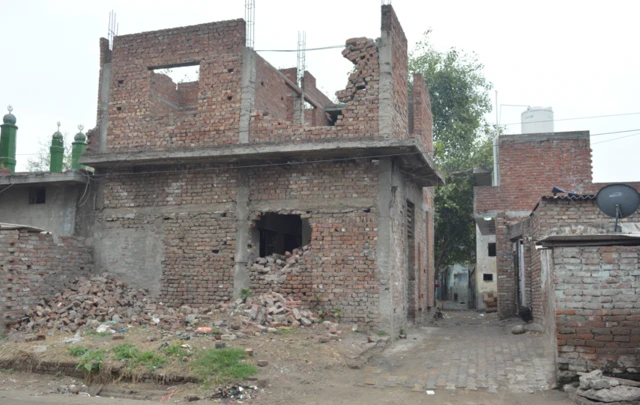 ਢਾਹੇ ਗਏ ਇੱਕ ਘਰ ਦੀ ਤਸਵੀਰ