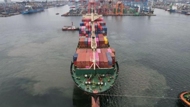 சீனாவில் இருந்து புறப்பட்டு பாகிஸ்தான் செல்லும் கப்பல்