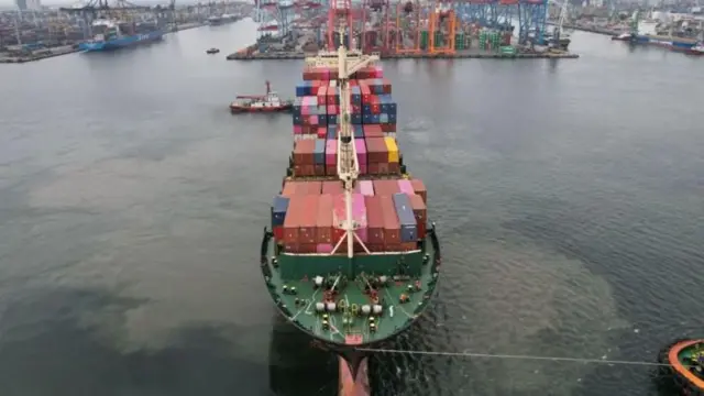 சீனாவில் இருந்து புறப்பட்டு பாகிஸ்தான் செல்லும் கப்பல்