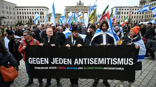 Manifestação pró-Israel na Alemanha