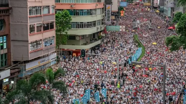 ২০১৯ সালে বিতর্কিত প্রত্যার্পণ আইন নিয়ে হংকংয়ে বিক্ষোভ