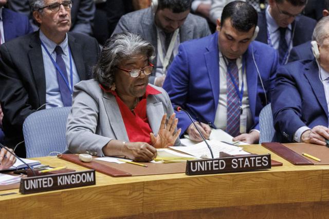 ليندا توماس-غرينفيلد مندوبة الولايات المتحدة في مجلس الأمن