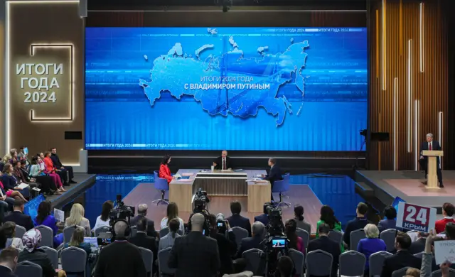 Путин 2023 йилги жонли мулоқотида 4 соатдан ортиқ гапирганди