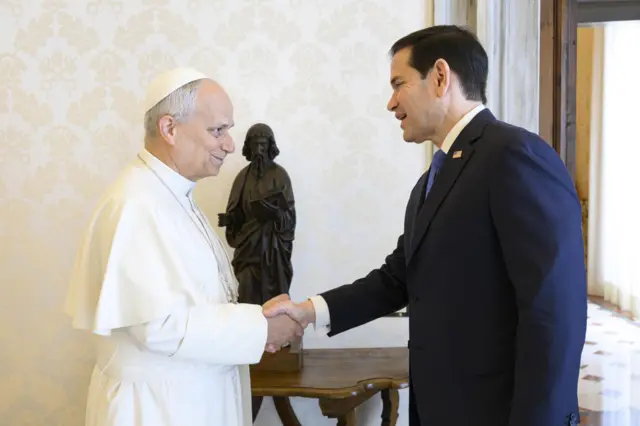 An yi taron ne tsakanin Fafaroma Leo da Rubio a gidan fafaroman da ke Fadar Vatican