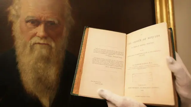 Livre "L'origine des espèces".