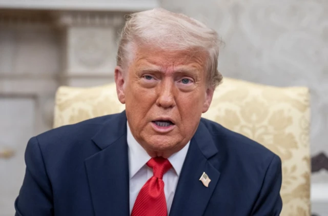 El presidente de Estados Unidos, Donald Trump, en el Despacho Oval de la Casa Blanca, Washington, Estados Unidos. Foto: KEN CEDENO/POOL/EPA-EFE/REX/Shutterstock
