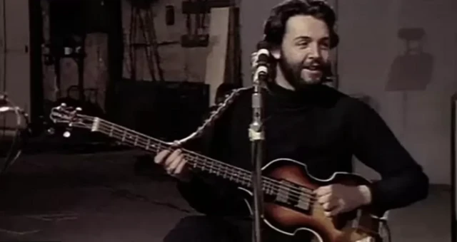  Paul McCartney Höfner basıyla çaldığı Get Back albüm kayıtları
