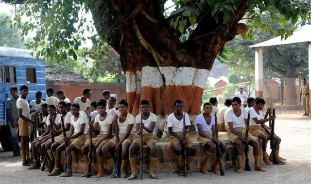 छत्तीसगडमधील स्पेशल पोलीस ऑफिसर्सची (एसपीओ) एक तुकडी (फाइल फोटो)