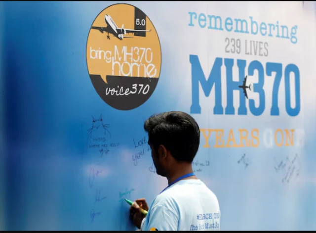Xiyyaaraa Maaleeziyaa MH370 badeef, sagantaa yaadannoo waggaa 5ff Kuala Lampur, Malaysia keessatti Sadaasa 3, 2019.