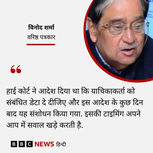 वरिष्ठ पत्रकार विनोद शर्मा का बयान