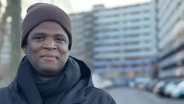 Quinsy Gario, un descendant d'esclaves.