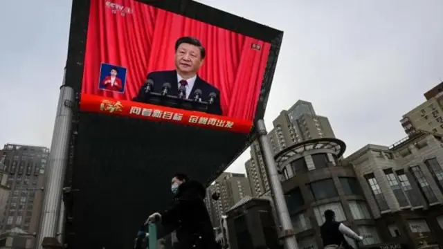  Tangazo la hotuba ya Xi kwenye mitaa ya Beijing