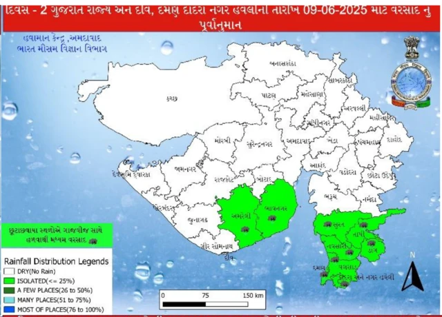 બીબીસી ગુજરાતી હવામાન અમદાવાદ ગરમી વરસાદ સાઉથ ગુજરાત તાપમાન વાવાઝોડું