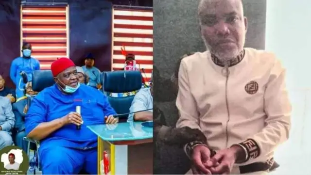 Nnamdi Kanu na onyeisi Ohaneze Ndigbo