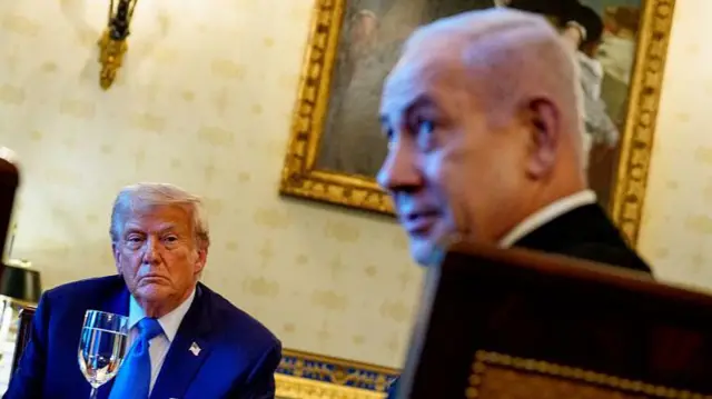 ਬੇਂਜਾਮਿਨ ਨੇਤਨਯਾਹੂ ਅਤੇ ਅਮਰੀਕੀ ਰਾਸ਼ਟਰਪਤੀ ਡੌਨਲਡ ਟਰੰਪ