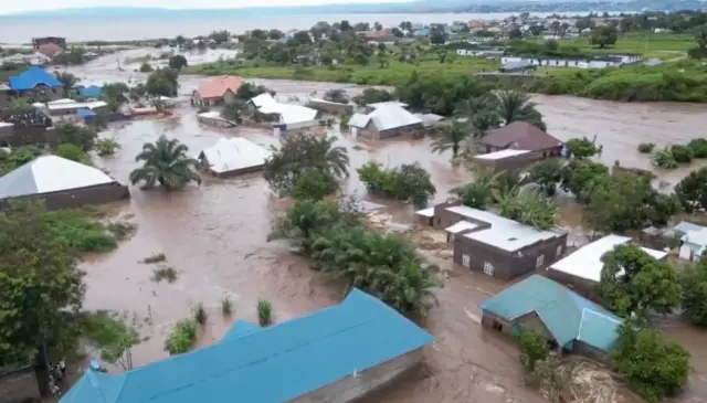 Umujyi wa Kalemie wibasiwe n'imyuzure cyane cyane ahegereye ikiyaga Tanganyika