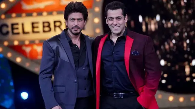 பிக்பாஸ் படப்பிடிப்பு தளத்தில் பாலிவுட் நட்சத்திரங்கள் ஷாருக் கான் & சல்மான் கான்