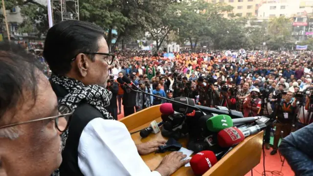 সম্প্রতি ঢাকায় এক সমাবেশে ওবায়দুল কাদের। 