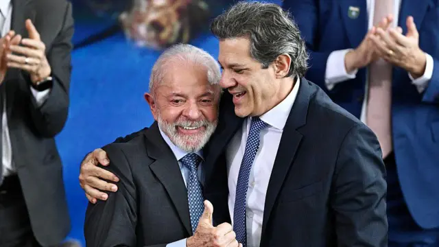 Lula e Fernando Haddad.